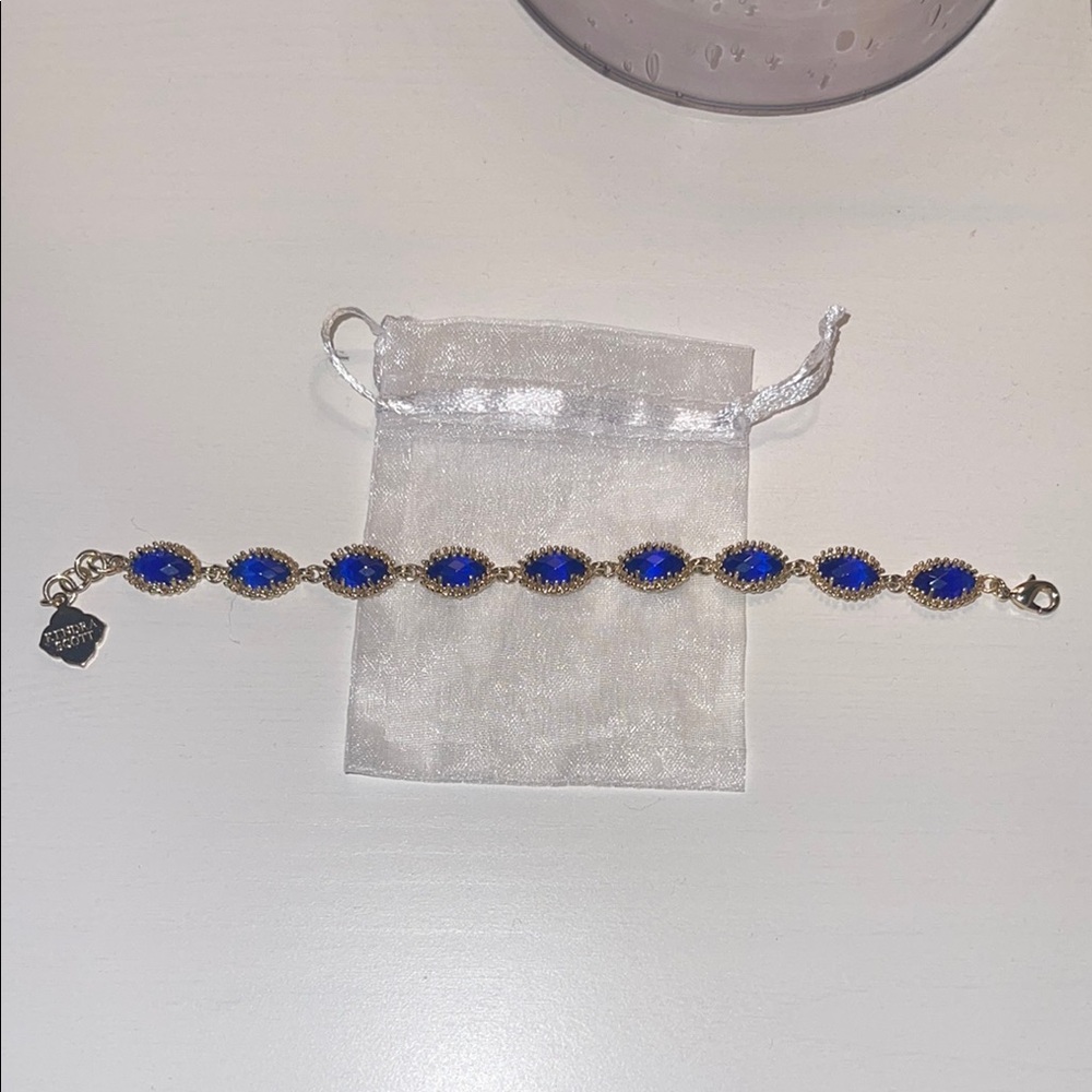 Elegant Blue and Silver Bracelet